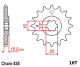 Front and Rear Sprocket Set For Suzuki GZ125 MARAUDER 1998-2011