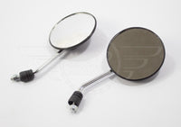 Rear View Mirrors Round Pair Honda C50 C70 C90 C100 6v