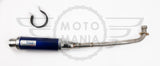 Stainless Steel Exhaust Honda C90 C50 C70 12v Pitbike Lexmoto YX Blue