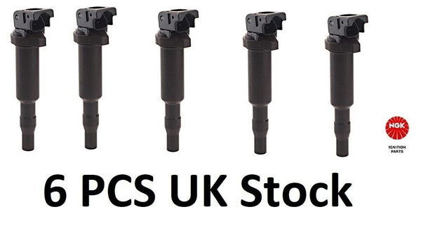 X 4 NGK U5055/ 48206 Ignition Coil BMW 1 2 3 5 Series 1.8L 2.0L 2.2L 2.5L 3.0L 