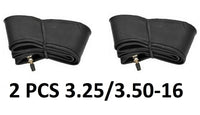 3.25/3.50-16 Inner Tube Rubber 16 Inch Motorcycle tyre Straight Valve x 2 Pair