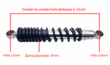 Motorcycle Rear Shock Pair Black X2 310mm Honda Yamaha Suzuki