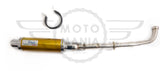 Stainless Steel Exhaust Honda C90 C50 C70 12v Pitbike Lexmoto YX Yellow