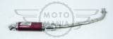 Custom Exhaust Honda C90 C50 C70 12v Pitbike Lexmoto YX Red