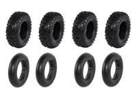 ATV Tyre 4.10-6 Off Road Knobbly Tire Tube 4.10 x 6 Quad Bike Go Kart X4