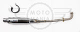 Stainless Steel Exhaust Honda C90 C50 C70 12v Pitbike Lexmoto YX Silver