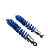 Motorcycle Rear Shock Pair Blue X2 310mm Honda Yamaha Suzuki