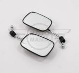 Mirror Set Left & Right Pair Honda C50 C70 C90 12V Square Headlight
