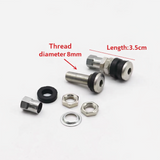 2 PCS Bolt in Tyre Tire Valve Stem 8mm Alloy Wheel TR161 Pair