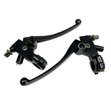 Front Brake Lever & Clutch Lever Set Pair Honda CG125 Black 22mm 7/8"