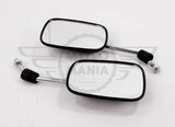 Mirror Set Left & Right Pair Honda C50 C70 C90 12V Square Headlight