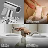 Toilet Spray Bidet Bum Gun Douche Hygienic Stainless Steel Set UK