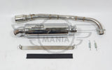 Custom Exhaust Honda C90 C50 C70 12v Pitbike Lexmoto YX Silver