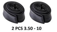 3.50-10 Rubber Inner Tube 3.50 x 10 in Straight Valve Mini Moto Pitbike X2 Pair