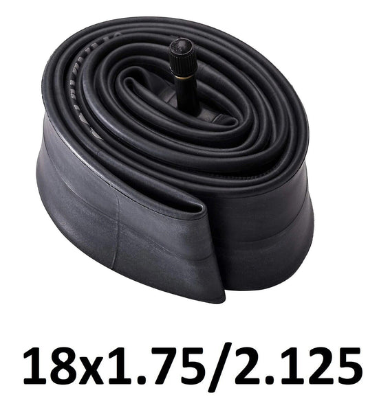 18x1.75/2.125 Rubber Inner Tube 18 inch Straight Valve Bicycle Childrens E bike