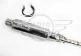 Stainless Steel Exhaust Honda C90 C50 C70 12v Pitbike Lexmoto YX Silver