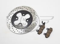  Rear Brake Disc & Pads Rotor XGJAO XGJ125-23 XGJ125-26 XGJ125-27