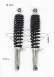 Universal Rear Shocks Black 340mm/13.4"Yamaha Suzuki Honda Kawasaki Lexmoto KTM