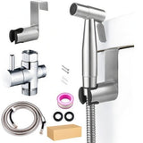 Toilet Spray Bidet Bum Gun Douche Hygienic Stainless Steel Set UK