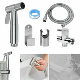 Toilet Spray Bidet Bum Gun Douche Hygienic Stainless Steel Set