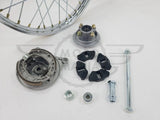 Rear Wheel Kit 1.4 x 17 Brake Plate Spindle Hub Cush Drive Honda C50 C70 C90