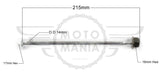 Swing arm Spindle Lexmoto ZSX125, ZSX-F 125 EFI, ZSX-R 125 EFI M14 x 215mm