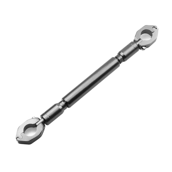 Handlebar Brace & Clamp 22mm Crossbar Dirtbike Enduro CNC Silver