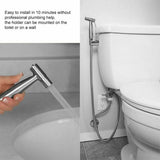 Toilet Spray Bidet Bum Gun Douche Hygienic Stainless Steel Set UK