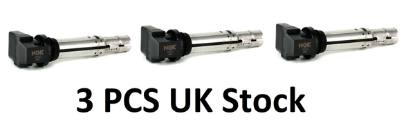 X 3 NGK U5002/ 48003 Ignition Coil Audi VW Seat