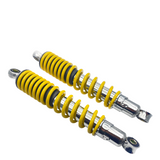 Motorcycle Rear Shock Pair Yellow X2 310mm Honda Yamaha Suzuki