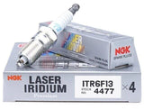 NGK ITR6F13 Spark Plug x 4 Laser Iridium 4477 Ford Fiesta 2.0L 2004 - 2009