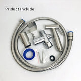Toilet Spray Bidet Bum Gun Douche Hygienic Stainless Steel Set UK