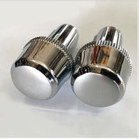 Handlebar Bar Ends Caps Pair x2 Plastic Chrome Yamaha YBR 125 YBR125