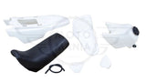 Plastics kit Body Fuel Tank Seat Front Rear Fender White Yamaha PW50 PY50