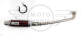 Stainless Steel Exhaust Honda C90 C50 C70 12v Pitbike Lexmoto YX Red