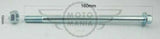 Front wheel axle bolt spindle shaft & nut 10mm x 160mm for Honda Cub C50 C70 C90