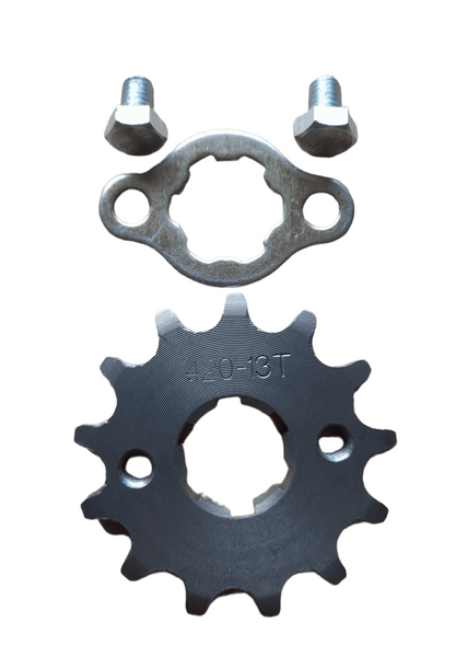 Front Chain Sprocket 420 20mm 13T Pit bike Lifan Plate + Bolts  