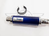 Stainless Steel Exhaust Honda C90 C50 C70 12v Pitbike Lexmoto YX Blue