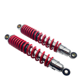 Motorcycle Rear Shock Pair Red X2 310mm Honda Yamaha Suzuki