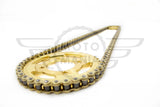 Chain & Sprocket set Honda C50 C70 C90 Lifan Upgrade Gold 428HD