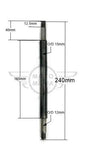 Rear Strut Mount Shaft & Plates 6v Honda C50 C70 C90 6v