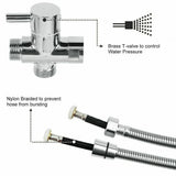 Toilet Spray Bidet Bum Gun Douche Hygienic Stainless Steel Set Black