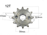 Front Chain Sprocket 428 17mm 12T  Honda C50 C70 C90 Pitbike YX125 YX140 YX160