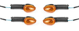 Front & Rear X4 Indicators Blinkers Turn Signal Yamaha YBR125 YBR 125 2007 -2014