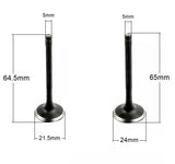 Inlet & Exhaust Valves Springs Collets GY6 125cc 152QMI