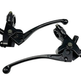 Front Brake Lever & Clutch Lever Set Pair Honda CG125 Black 22mm 7/8"