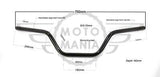 Handlebar Handle bars 22mm 7/8" 70cm pit bike Honda CG125 Black