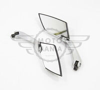Universal Mirror set Silver 8/10mm Honda Yamaha Suzuki