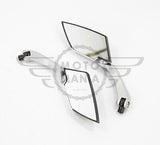 Universal Mirror set Silver 8/10mm Honda Yamaha Suzuki