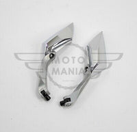 Universal Mirror set Silver 8/10mm Honda Yamaha Suzuki